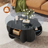 Holaki Round Glass Coffee Table