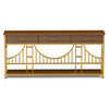 Golden Gate–Inspired Entryway Console Table with Smart Storage