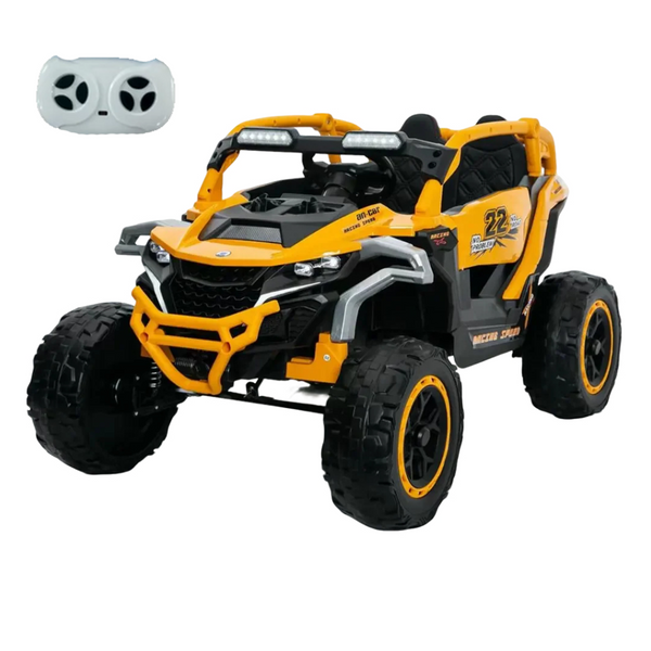 Holaki 12V Ride on Car Toys UTV, Kids Cars Wheel Electric Power with Remote Control, USB, Bluetooth, Music, 4 Wheels Suspension, LED Light, 2 Seater Electric Vehicles for Boy Girl Age 3-6