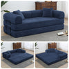 3-in-1 Convertible Sleeper Sofa Bed with Pillows - 78" Corduroy Folding Couch for Living Room, Bedroom