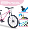 Holaki 24-Inch Kids Mountain Bike for Boys & Girls Ages 9–12, Durable Steel Frame Kid Bicycle with Suspension Fork, Double Disc Brakes, Adjustable Saddle & Handlebar