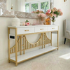 Golden Gate–Inspired Entryway Console Table with Smart Storage