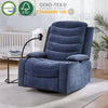 Holaki Power Recliner Chair, 270° Swivel Recliner with Heat & Lumbar Support, Modern Chenille Rocker Recliner Nursery Chair with Smart Cup Holder & Adjustable Armrests for Nursing