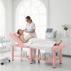 Holaki 75 inch Stationary Massage Table, Heavy Duty Metal Frame with PU Leather, Modern Esthetician Bed for Physical Therapy Spa Tattoo