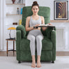 Power Recliner Chair, Nursery Recliner Chair with Swivel Tray Table & Cup Holder, Modern Chenille Fabric Electric Recliner with Side Pocket & Remote for Living Room Small Space