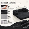 3-in-1 Convertible Sleeper Sofa Bed with Pillows - 78" Corduroy Folding Couch for Living Room, Bedroom