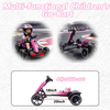 Holaki 12V Kids Electric Go Kart, Battery Powered Ride On Toy with Adjustable Seat, Music & LED Lights, Forward/Backward, EVA Wheels, Pedal Go Kart Electric Car for Kids Boys Girls Ages 3-6