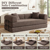 3-in-1 Convertible Sleeper Sofa Bed with Pillows - 78" Corduroy Folding Couch for Living Room, Bedroom