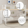 Holaki Twin Over Twin Metal Bunk Bed, with Ladder & Guardrails Metal Bunk Bed Frame, Noise Free & Easy Assembly Strudy Metal Bunk Bed with Support Leg