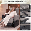 Holaki Electric Recliner Chair with Flip-Up Armrests, Power Recliner Chair with Lumbar Support and Side Pockets, Modern Recliner Sofa for Living Room Small Space Bedroom & Home Theater