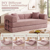3-in-1 Convertible Sleeper Sofa Bed with Pillows - 78" Corduroy Folding Couch for Living Room, Bedroom