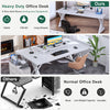 Executive Office Desk, Holaki 70.8" Large Farmhouse Wooden Office Desk with Desktop Stand and Charging Station, Study Writing Table Computer Desk Workstation for Home