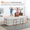3-in-1 Convertible Sleeper Sofa Bed with Pillows - 78" Corduroy Folding Couch for Living Room, Bedroom