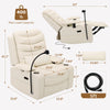Holaki Power Recliner Nursery Chair, 270° Swivel Glider Rocking Chair with Adjustable 3D Armrests, Lumbar Pillow, 400 lbs