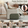 Holaki Electric Recliner Chair with Flip-Up Armrests, Power Recliner Chair with Lumbar Support and Side Pockets, Modern Recliner Sofa for Living Room Small Space Bedroom & Home Theater