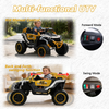 Holaki 12V Ride on Car Toys UTV, Kids Cars Wheel Electric Power with Remote Control, USB, Bluetooth, Music, 4 Wheels Suspension, LED Light, 2 Seater Electric Vehicles for Boy Girl Age 3-6