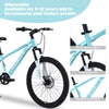 Holaki 24-Inch Kids Mountain Bike for Boys & Girls Ages 9–12, Durable Steel Frame Kid Bicycle with Suspension Fork, Double Disc Brakes, Adjustable Saddle & Handlebar
