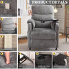 Power Recliner Chair, Nursery Recliner Chair with Swivel Tray Table & Cup Holder, Modern Chenille Fabric Electric Recliner with Side Pocket & Remote for Living Room Small Space