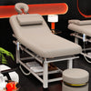 Holaki 75" Electric Massage Table with Adjustable Backrest and Storage Shelf, Height Adjustable Heavy Duty PU Leather Spa Treatment Bed