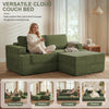 Holaki 5 in 1 Modular Sectional Sofa with Movable Ottoman, L-Shaped Convertible Boneless Couch for Living Room, Corduroy Deep Seat Sofa