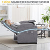 Power Recliner Chair, Nursery Recliner Chair with Swivel Tray Table & Cup Holder, Modern Chenille Fabric Electric Recliner with Side Pocket & Remote for Living Room Small Space
