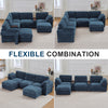 Holaki 138" Oversized Modular Sectional Sofa with 2 Built-in Side Tables, 3 Seat Large Wide Comfy Cloud Couches for Living Room, Sectional Sleeper Sofa with 2 Ottoman & Storage Space