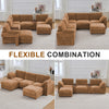 Holaki 138" Oversized Modular Sectional Sofa with 2 Built-in Side Tables, 3 Seat Large Wide Comfy Cloud Couches for Living Room, Sectional Sleeper Sofa with 2 Ottoman & Storage Space