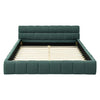 Holaki Queen Upholstered Platform Bed Frame with Headboard, Thick Chenille Fabric Low Profile Bed, Soft Padded Bed Frame with Solid Support, No Box Spring Needed, Queen Size