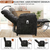 Electric Power Recliner Chair, Modern Chenille Fabric Recliner with Side Pocket & Remote, Nursery Recliner Chair for Living Room Small Space