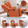 Holaki Power Recliner Chair, 270° Swivel Recliner with Heat & Lumbar Support, Modern Chenille Rocker Recliner Nursery Chair with Smart Cup Holder & Adjustable Armrests for Nursing