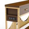 Golden Gate–Inspired Entryway Console Table with Smart Storage