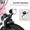 20 Inch Kids Boys Girls Bike for 8-13 Years Old, Kids Bicycle Adjustable Seat with Basket, Training Wheels & Handbrake for Birthday Gift