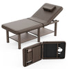 Holaki 75 inch Stationary Massage Table, Heavy Duty Metal Frame with PU Leather, Modern Esthetician Bed for Physical Therapy Spa Tattoo