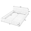 Holaki Queen Upholstered Platform Bed Frame with Headboard, Thick Chenille Fabric Low Profile Bed, Soft Padded Bed Frame with Solid Support, No Box Spring Needed, Queen Size