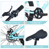 Holaki 24-Inch Kids Mountain Bike for Boys & Girls Ages 9–12, Durable Steel Frame Kid Bicycle with Suspension Fork, Double Disc Brakes, Adjustable Saddle & Handlebar