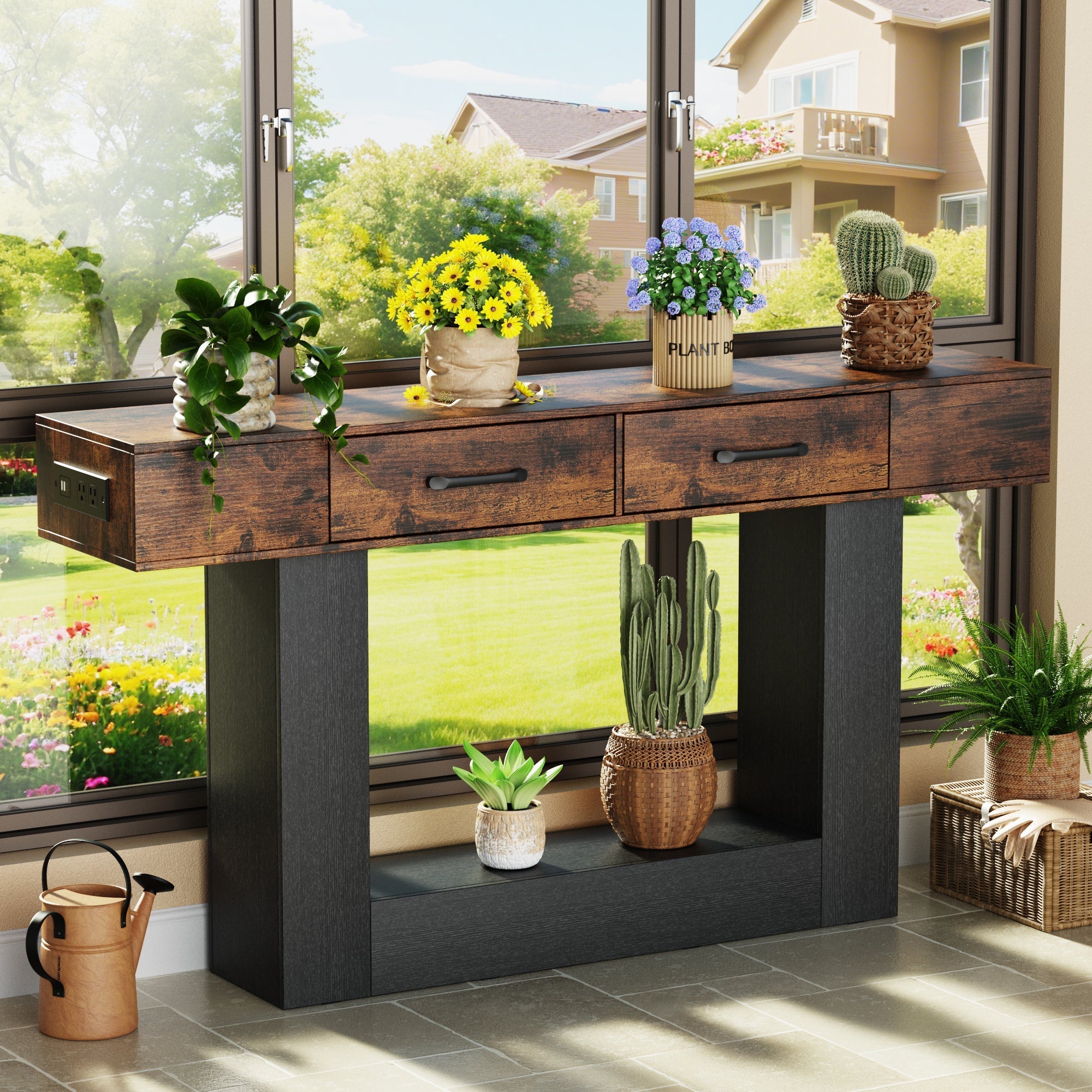 Upgrade Your Space with the Holaki 63" Long Console Table: Style, Function, and Innovation!