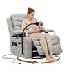 Holaki Power Recliner Nursery Chair, 270° Swivel Glider Rocking Chair with Adjustable 3D Armrests, Lumbar Pillow, 400 lbs