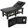 Professional Folding Massage Table with Adjustable Backrest - 30.5" Wide Spa & Physical Therapy Bed, Heavy Duty Metal Frame, PU Leather Top for Facial, Treatment, Relaxation