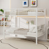 Holaki Twin Over Twin Metal Bunk Bed, with Ladder & Guardrails Metal Bunk Bed Frame, Noise Free & Easy Assembly Strudy Metal Bunk Bed with Support Leg