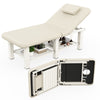 Professional Folding Massage Table with Adjustable Backrest - 30.5" Wide Spa & Physical Therapy Bed, Heavy Duty Metal Frame, PU Leather Top for Facial, Treatment, Relaxation