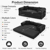 3-in-1 Convertible Sleeper Sofa Bed with Pillows - 78" Corduroy Folding Couch for Living Room, Bedroom