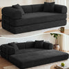 3-in-1 Convertible Sleeper Sofa Bed with Pillows - 78" Corduroy Folding Couch for Living Room, Bedroom