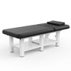 800LBS Heavy-Duty Stationary Massage Table with Humanized Chest Opening Design, Adjustable Backrest, PU Leather, Metal Frame - Professional Spa, Tattoo, Beauty & Therapy Bed