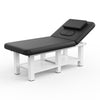 800LBS Heavy-Duty Stationary Massage Table with Humanized Chest Opening Design, Adjustable Backrest, PU Leather, Metal Frame - Professional Spa, Tattoo, Beauty & Therapy Bed