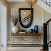 Golden Gate–Inspired Entryway Console Table with Smart Storage