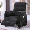 Electric Power Recliner Chair, Modern Chenille Fabric Recliner with Side Pocket & Remote, Nursery Recliner Chair for Living Room Small Space