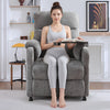 Power Recliner Chair, Nursery Recliner Chair with Swivel Tray Table & Cup Holder, Modern Chenille Fabric Electric Recliner with Side Pocket & Remote for Living Room Small Space