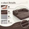 3-in-1 Convertible Sleeper Sofa Bed with Pillows - 78" Corduroy Folding Couch for Living Room, Bedroom
