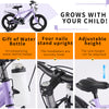 Holaki 18 Inch Kids Bike with Training Wheels & Handbrake for 5-9 Years Old Boys&Girls, Kids Bicycle Adjustable Seat with High Carbon Steel Frame, Water Bottle & Night Glow for Birthday Gift
