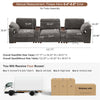 Holaki 138" Oversized Modular Sectional Sofa with 2 Built-in Side Tables, 3 Seat Large Wide Comfy Cloud Couches for Living Room, Sectional Sleeper Sofa with 2 Ottoman & Storage Space